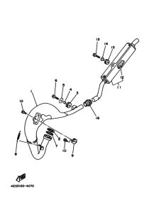 YZ80 Выхлопная система