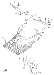 YA50R Stand. footrest