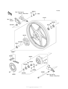 AX125 Rear Hub (Baf)