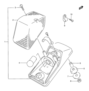 DR350 Задний фонарь