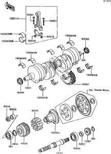 Z550 Коленвал