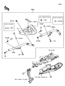 ER650 アクセサリ(トップケースブラケット)