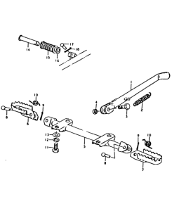 TS125 Stand - footrest