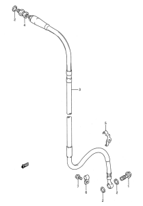 RM250 Передние тормозные трубки