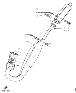 TZR125R Выхлопная система