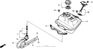 SB50P Топливный бак