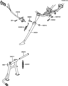 Z750 Подножка