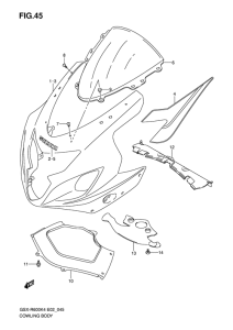 GSX-R600U2 Cowling body
