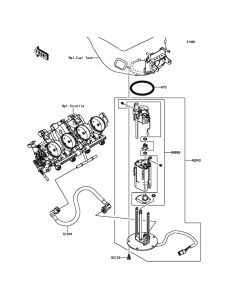 ZX600 Топливный насос