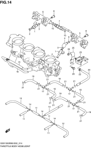 GSX1300R Throttle body hose / joint