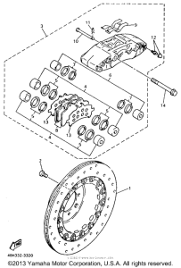 GTS1000AE Передний суппорт