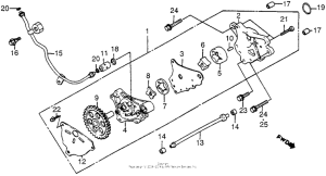 XL350R Масляный насос