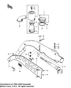 KV100 Air cleaner / muffler