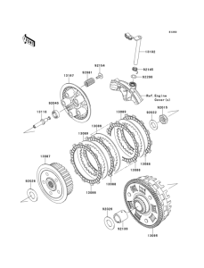 KLE650 Сцепление