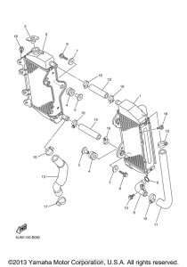 WR250F Радиатор и Патрубки