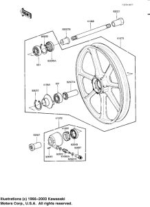 KZ750 Front wheel / hub