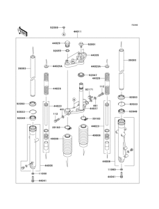 BR125 Передняя вилка