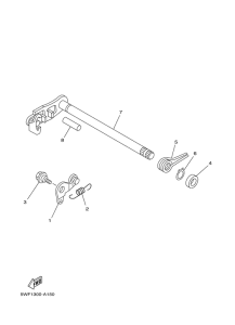XT125X Вал переключения