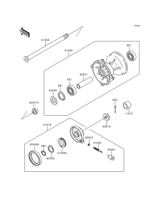 KDX125 Переднее колесо
