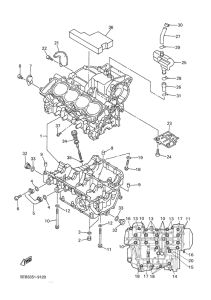 YZF-R6 Картер двигателя