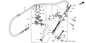 NR750 Задний тормозной цилиндр