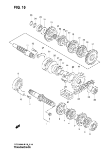 GZ250 Трансмиссия