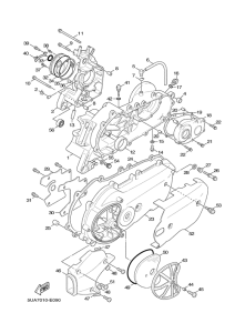 XC125 Картер двигателя