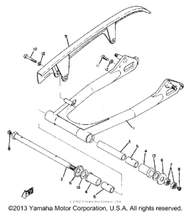 DS6C Rear arm & chain case