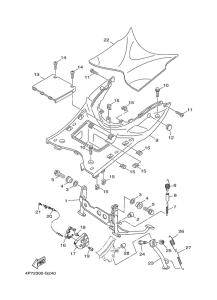 XC125E Stand & footrest