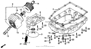 CB750 Oil filter + oil pan