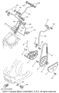 XV1100L Масляный насос