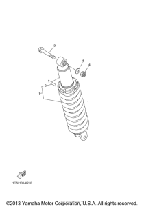 TTR230B Задняя подвеска