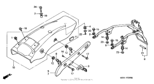 VT600CD2 Задний бампер