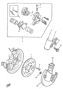 CW50RSX Front brake. caliper