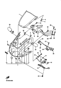YZF1000R YZF1000RH Cowling comp