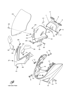 XP500A Стекло ветровое