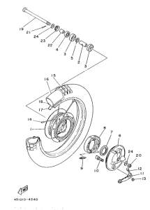 TY80 Переднее колесо