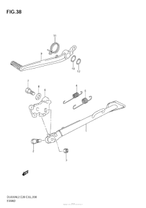 DL650 (ABS) Подножка