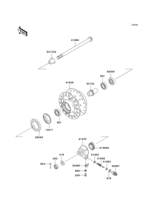 BR125 Переднее колесо