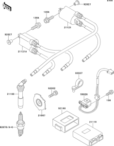 ZX400 Катушка зажигания