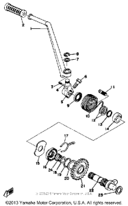 RD400D Кик стартер