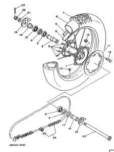  Переднее колесо