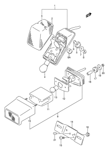 DR250 Задний фонарь