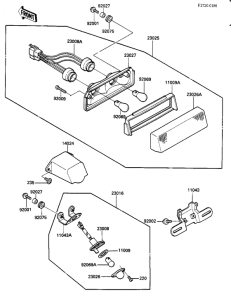ZX900 Taillight unit ass`y