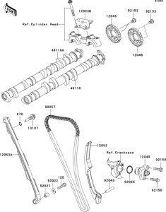ZX1000 Распред вал