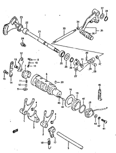GSX-R400 Переключение передач