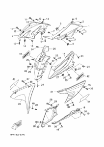 YZF-R125A Обтекатель 1