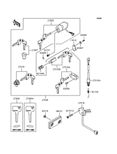 VN250 Замок зажигания