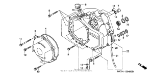RVT1000R Крышка картера правая
