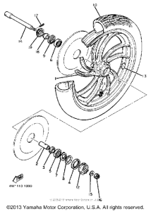 XJ1100 Переднее колесо